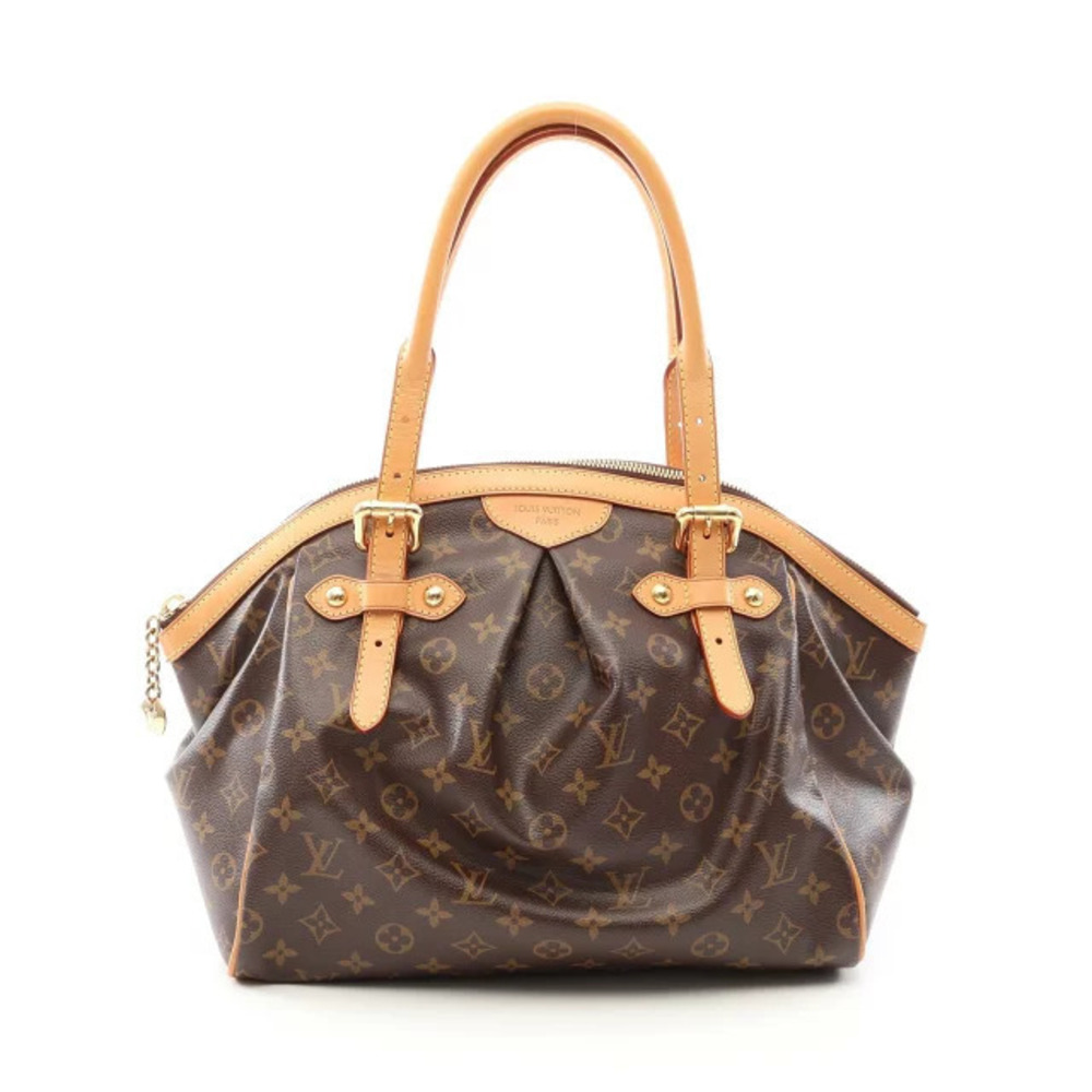 Louis Vuitton Tivoli Handbag Canvas Leather Monogram Brown